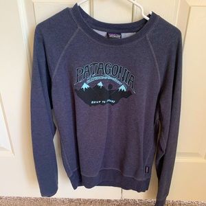 Patagonia sweatshirt, blue-grey, size medium